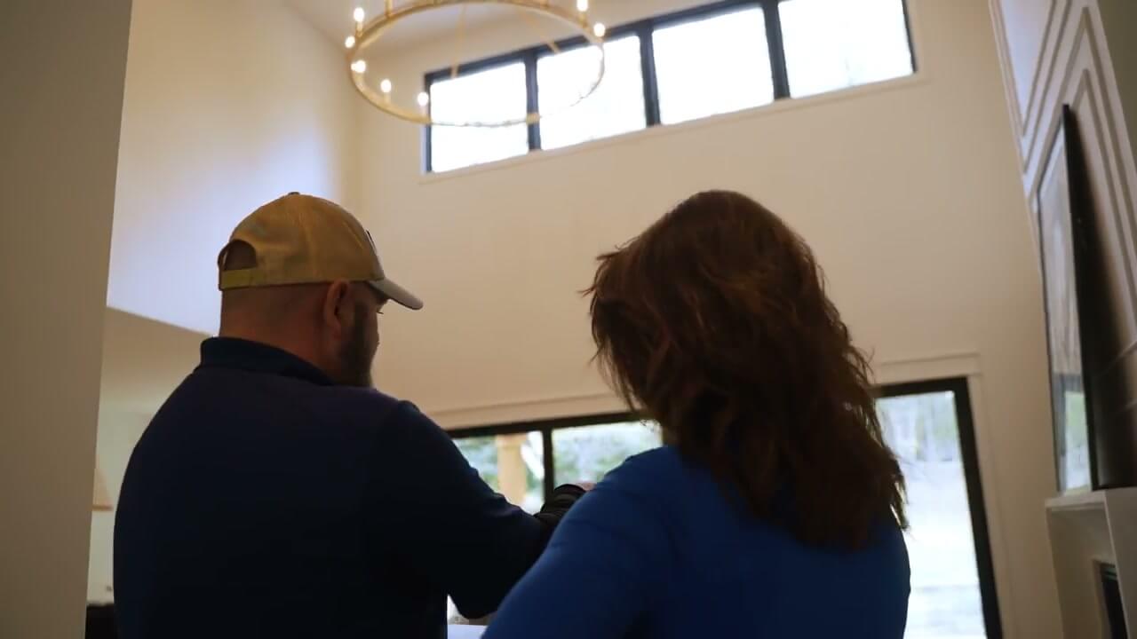 A Magnolia Consultant helping a Realtor or client understand the home
